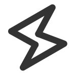 Zap On SVG Icon